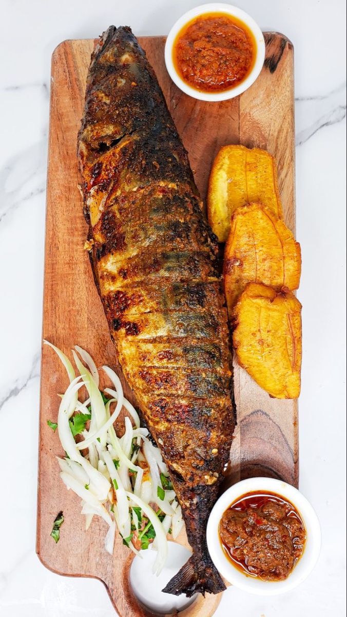 Poisson braisé et sauce verte